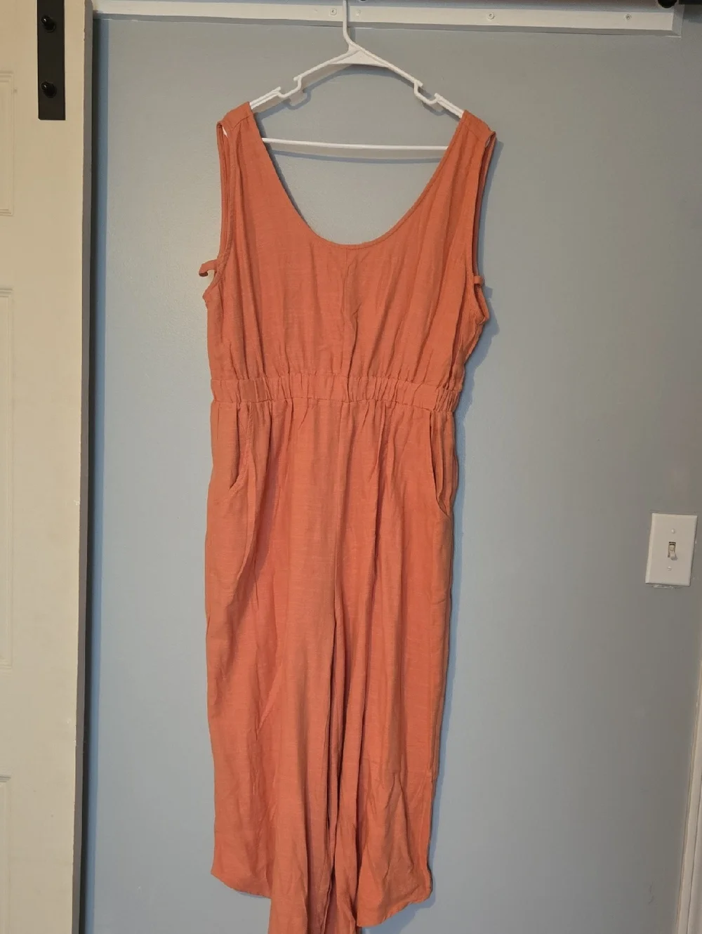 Kori Peach Sleeveless Jumpsuit - Picture 4 of 7